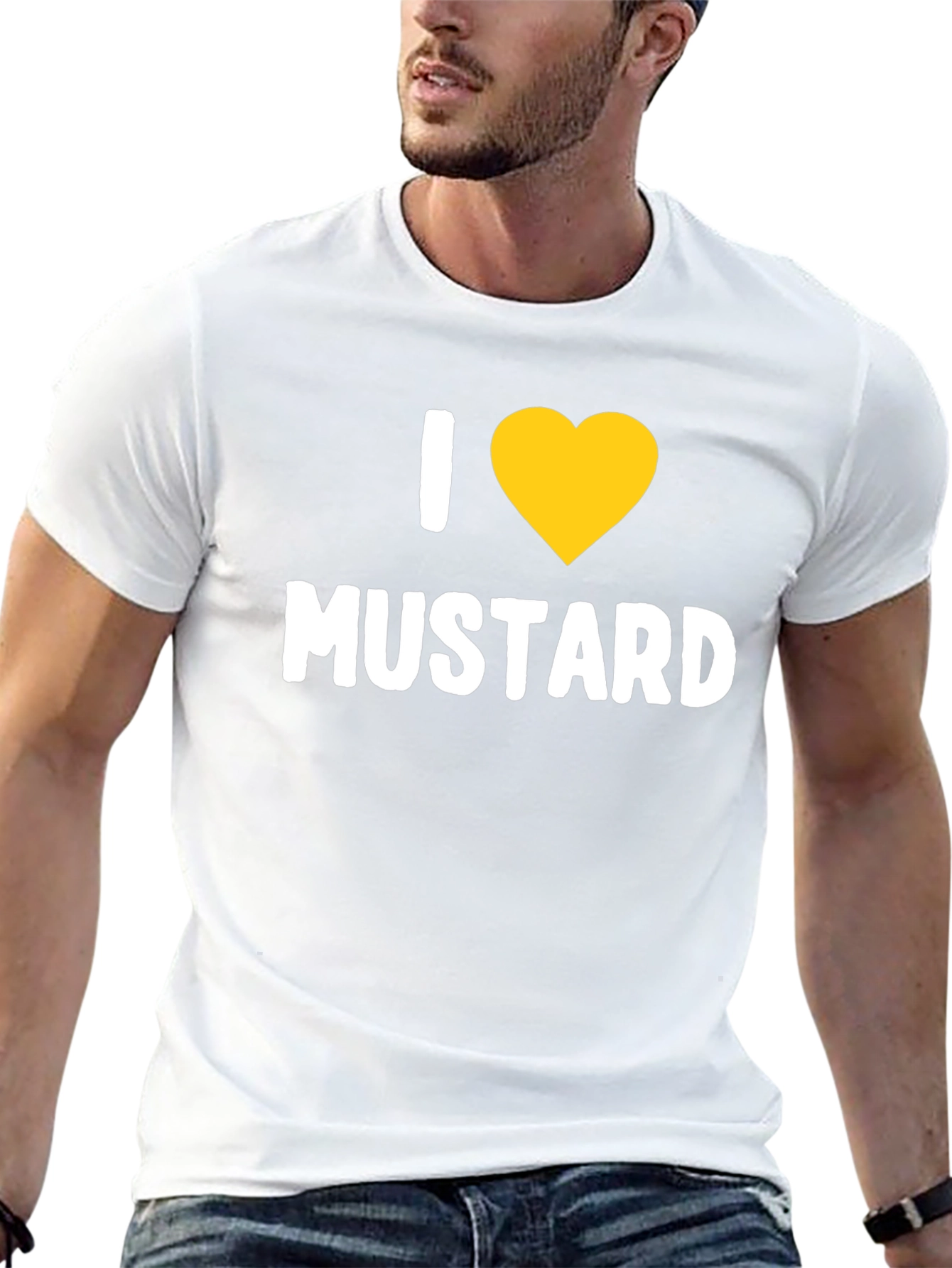I Heart Mustard T-Shirt - Novelty Graphic Tee
