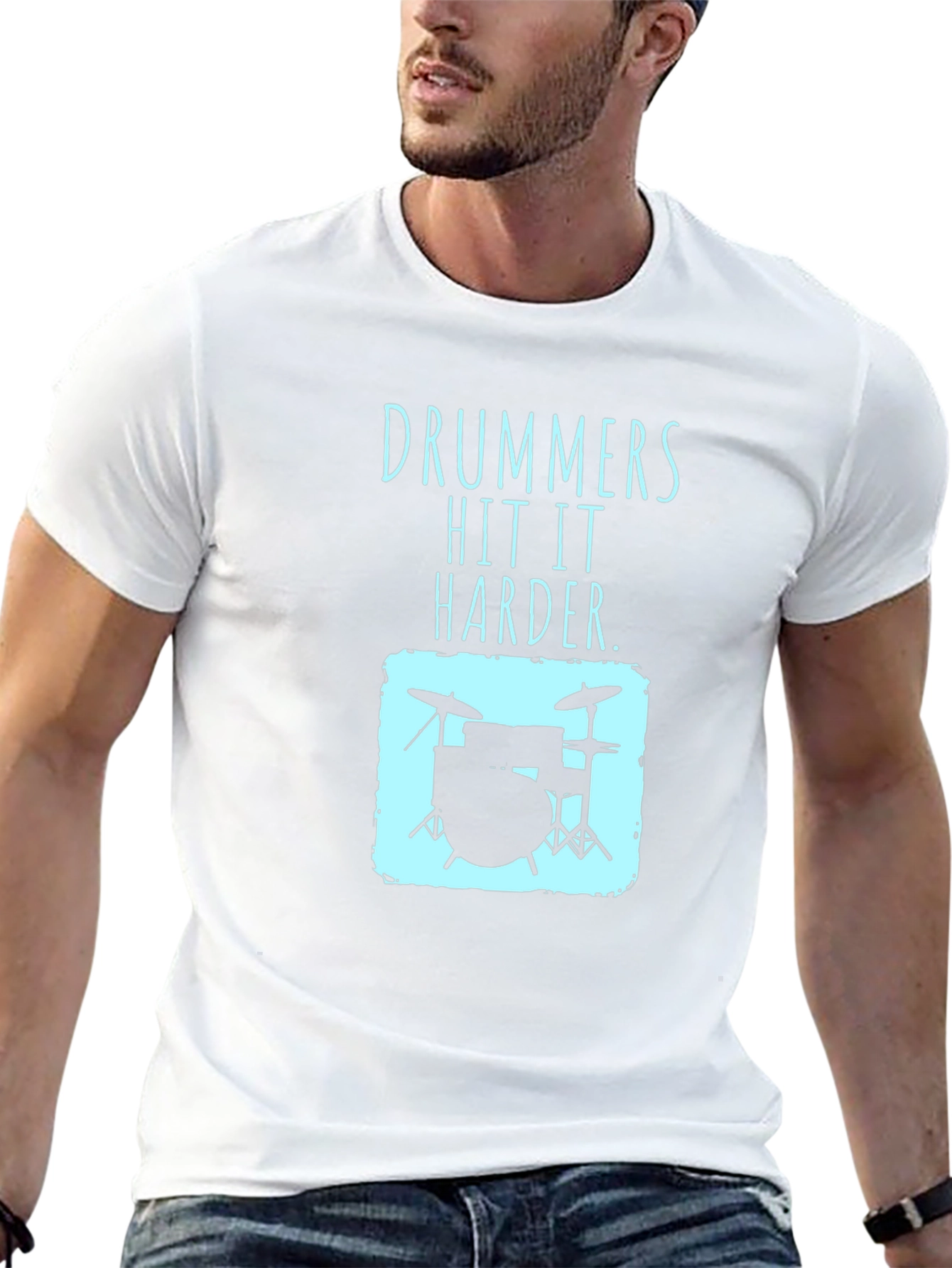 Drummers Hit It Harder T-Shirt - Music Lover Tee