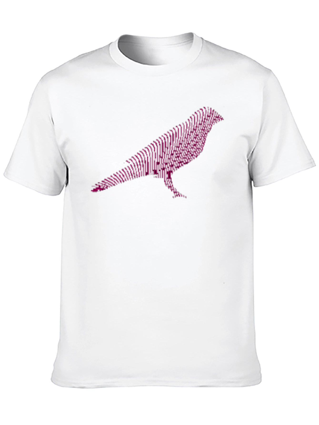 Abstract Crow Graphic Tee - Modern Mens T-Shirt