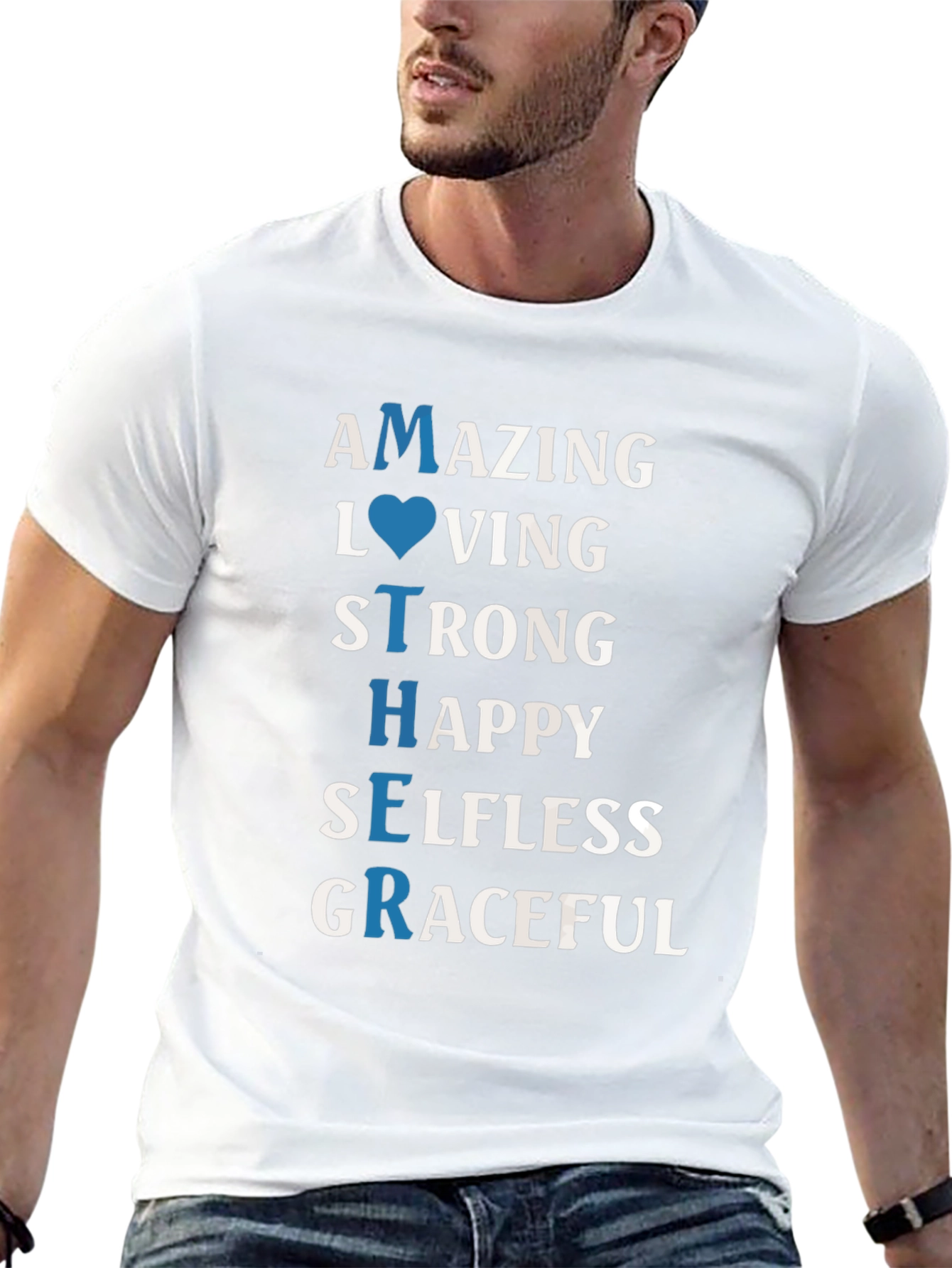 Mother Definition Graphic T-Shirt - Amazing Loving Strong