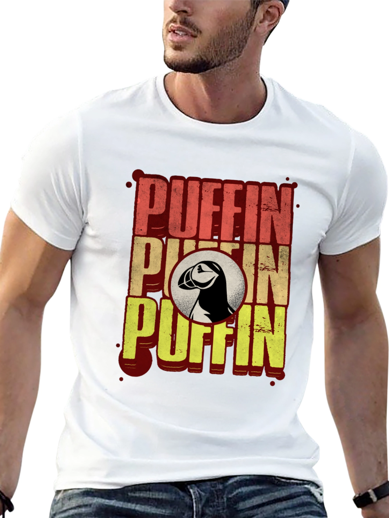 Puffin Graphic T-Shirt - Black