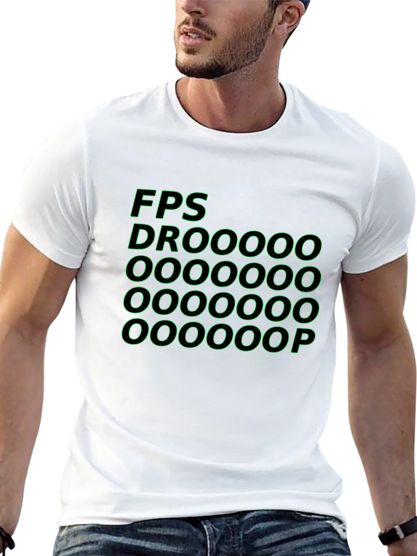 FPS Droooop Black Graphic T-Shirt