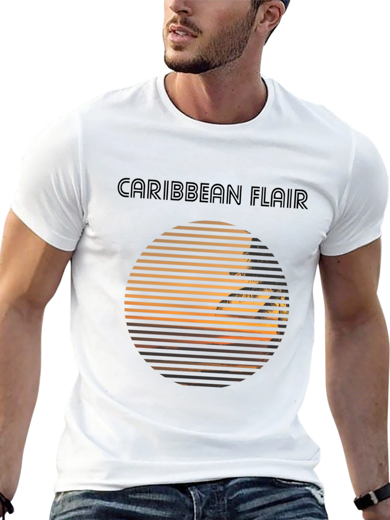 Caribbean Flair Graphic T-Shirt