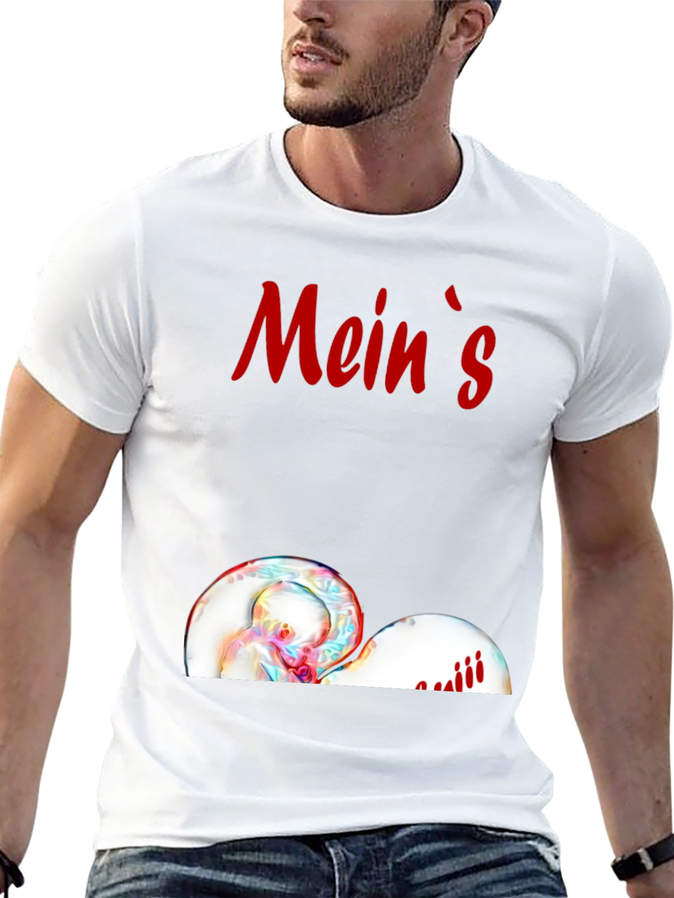 Meins T-Shirt - Black Graphic Tee