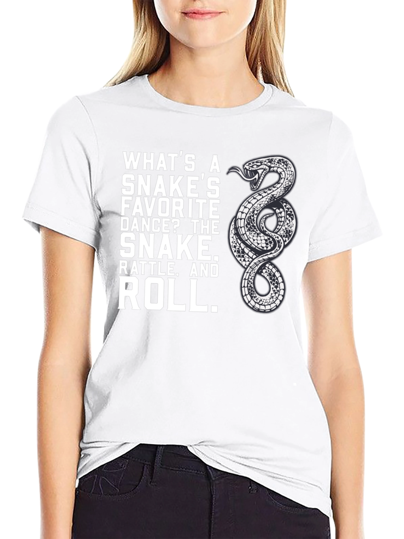 Snake Rattle and Roll Graphic T-Shirt