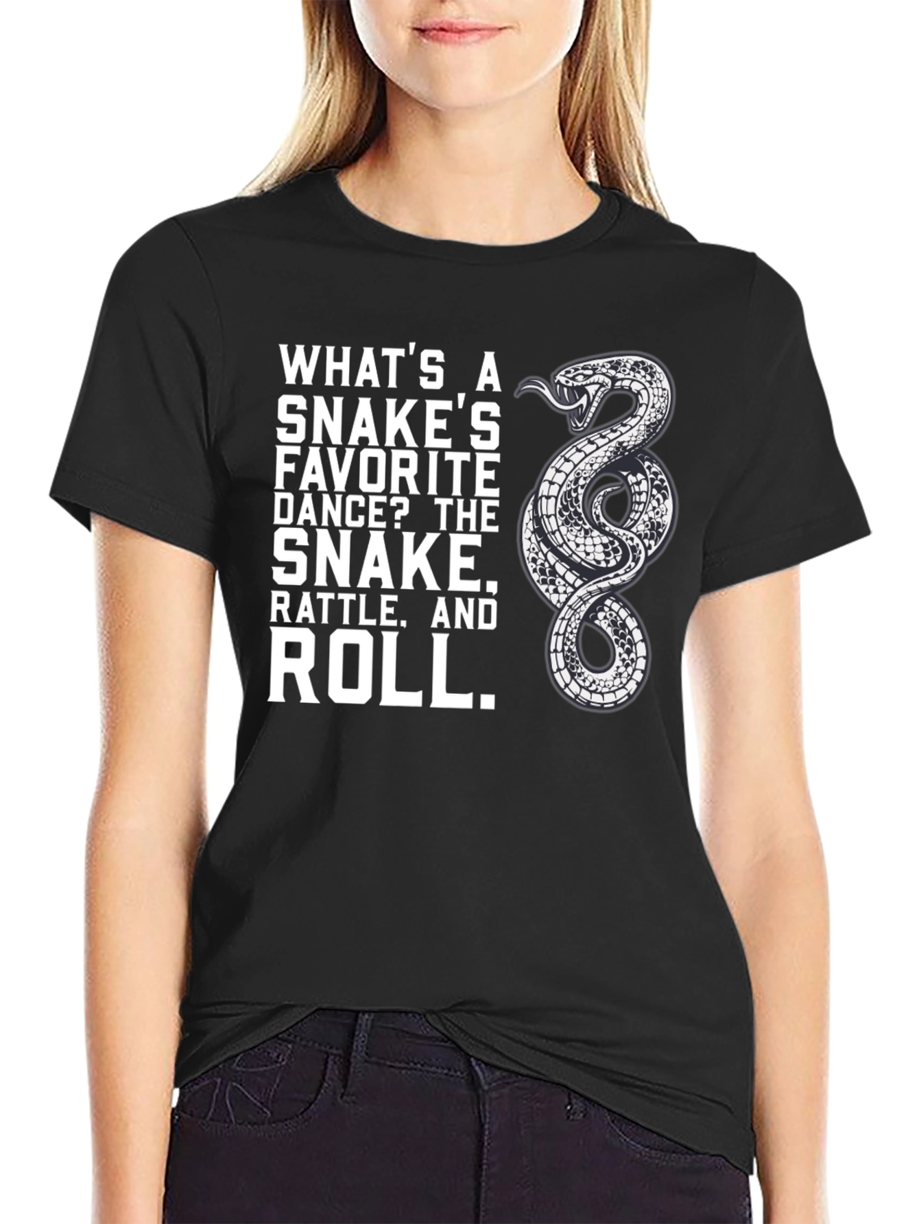Snake Rattle and Roll Graphic T-Shirt