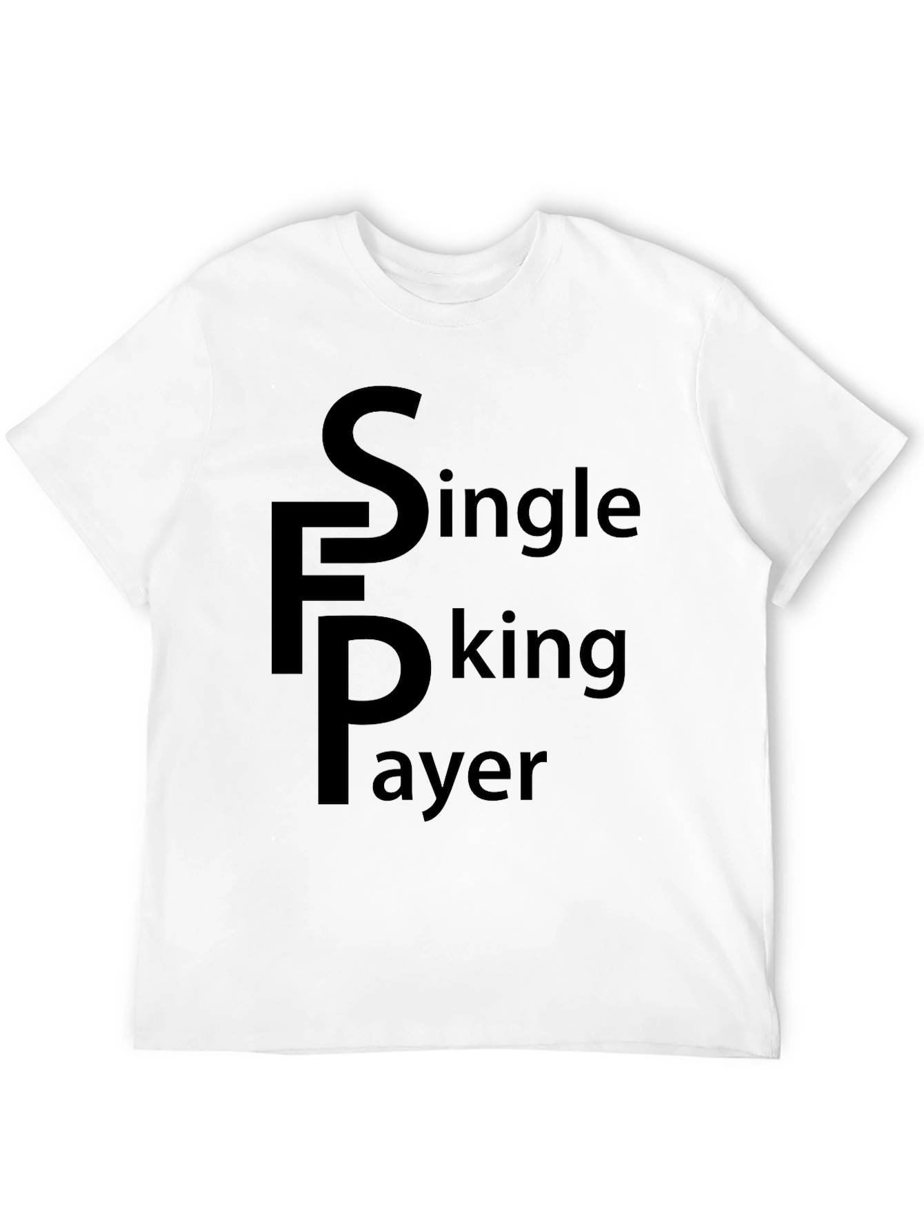 Single F Player Black Tee