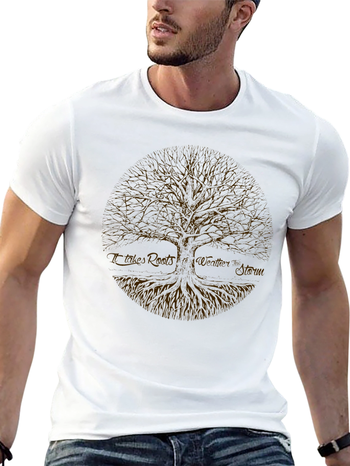 Tree of Life T-Shirt: Roots & Storm