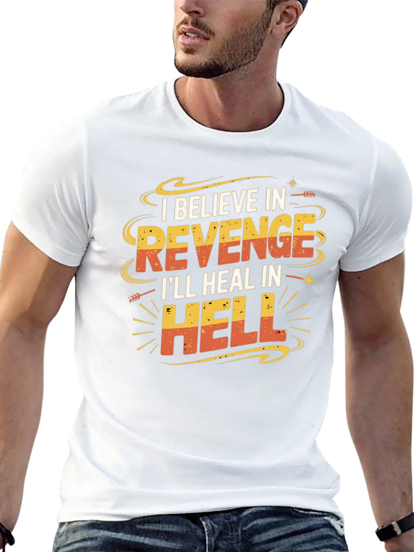 Revenge Graphic T-Shirt: Funny Slogan Tee