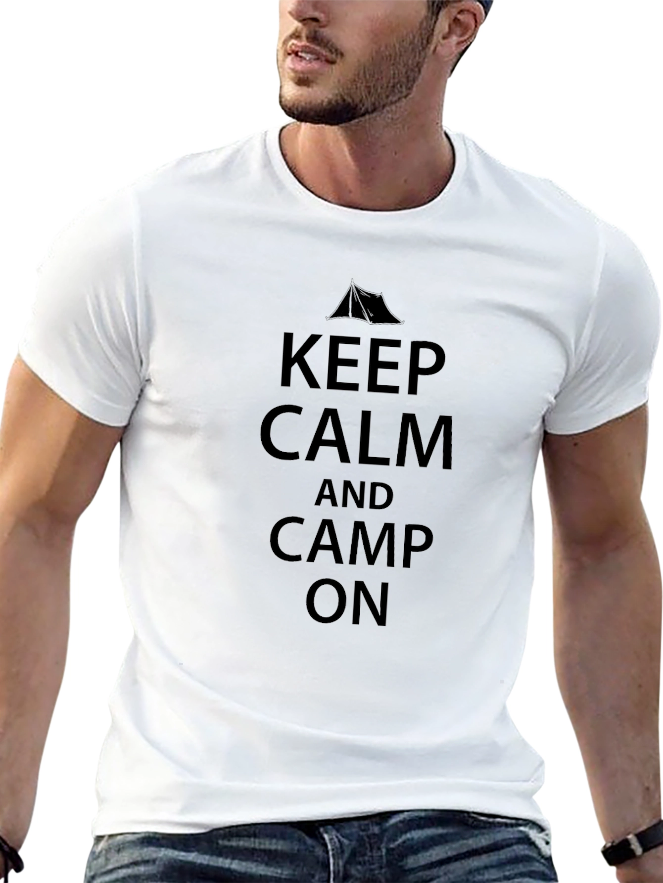 Keep Calm and Camp On Graphic Tee