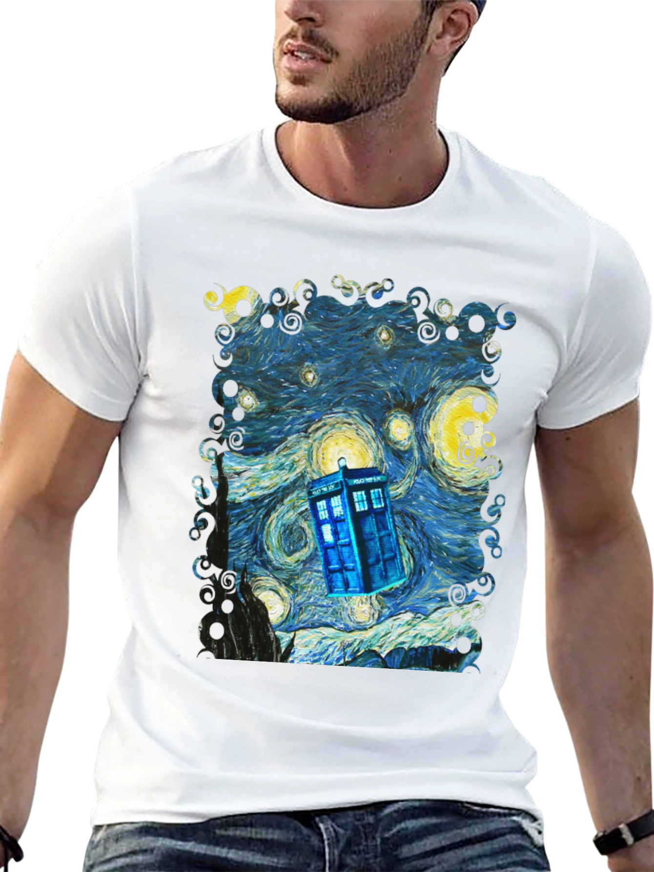 Starry Night TARDIS T-Shirt
