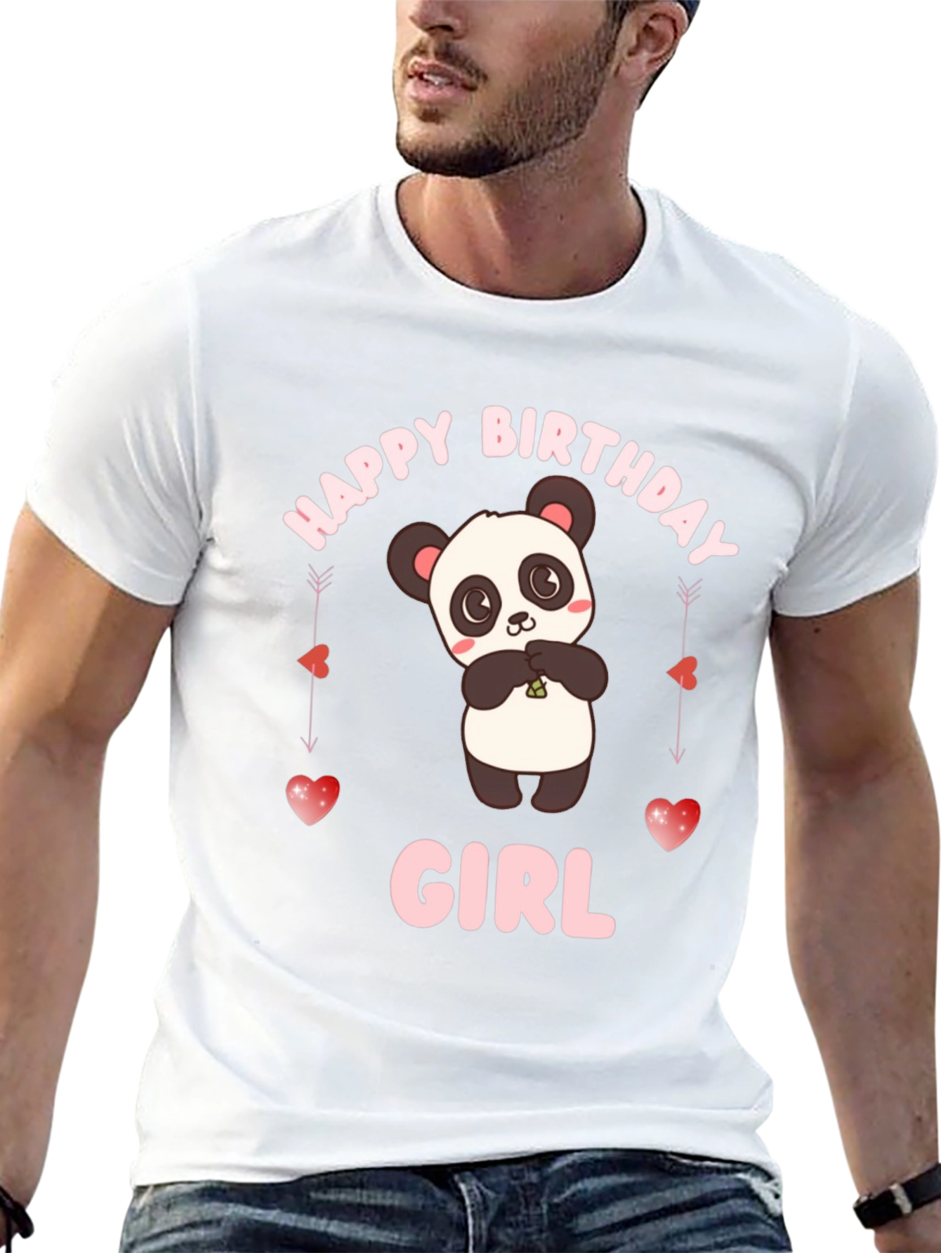Happy Birthday Girl Panda T-Shirt