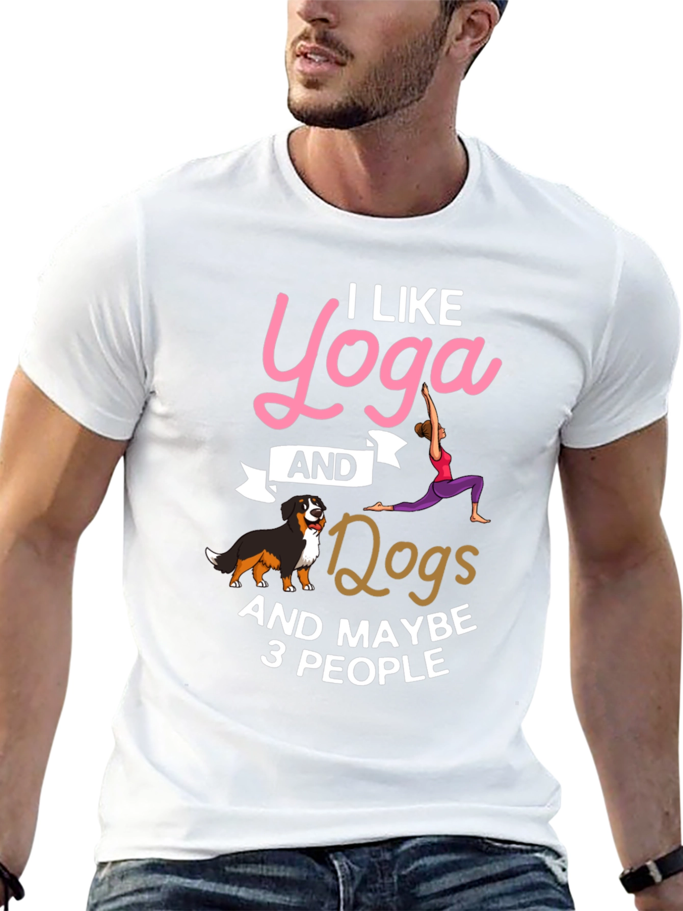 Yoga Dogs & Maybe 3 People Graphic Tee