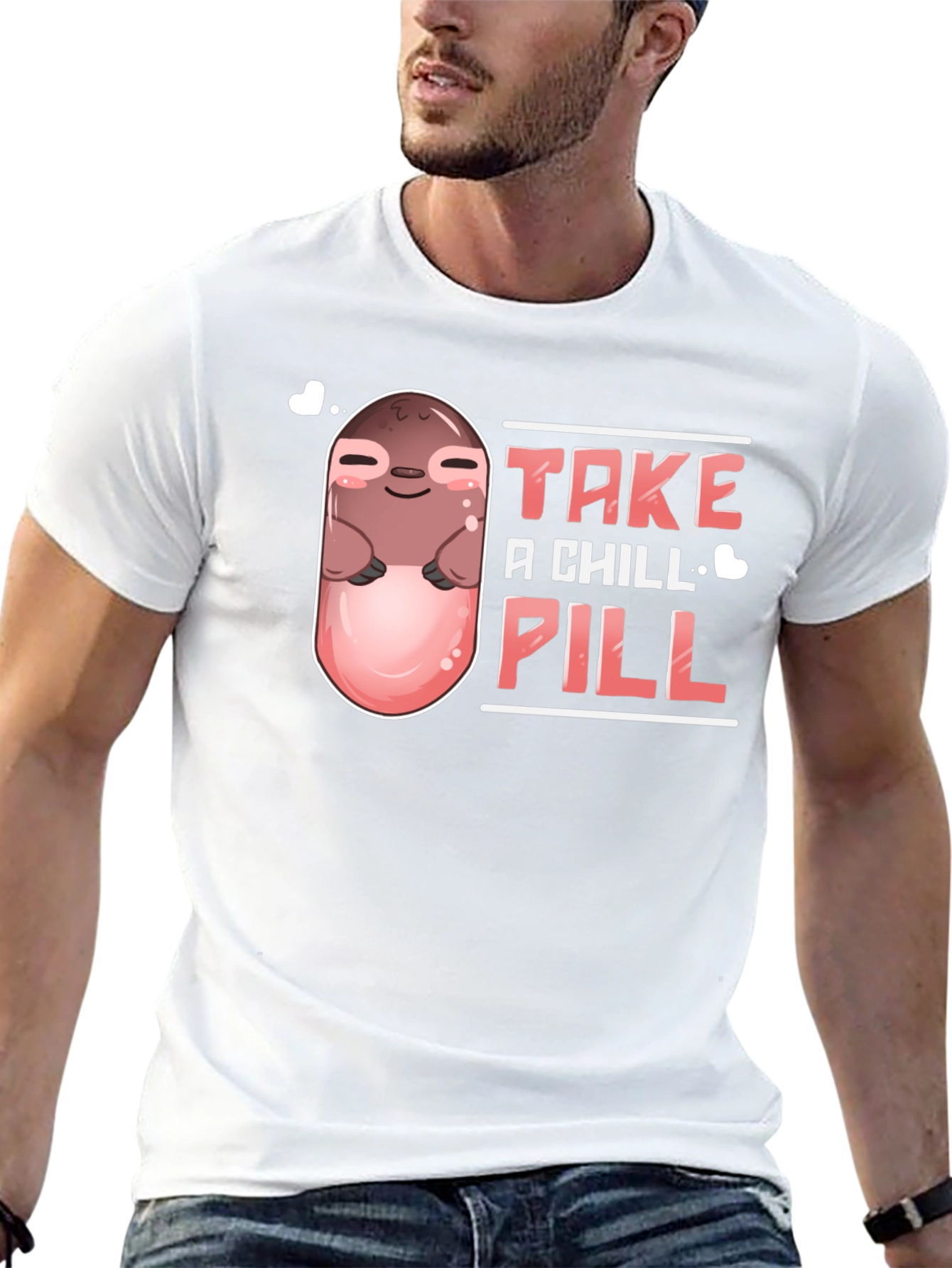 Chill Pill Sloth Black T-Shirt