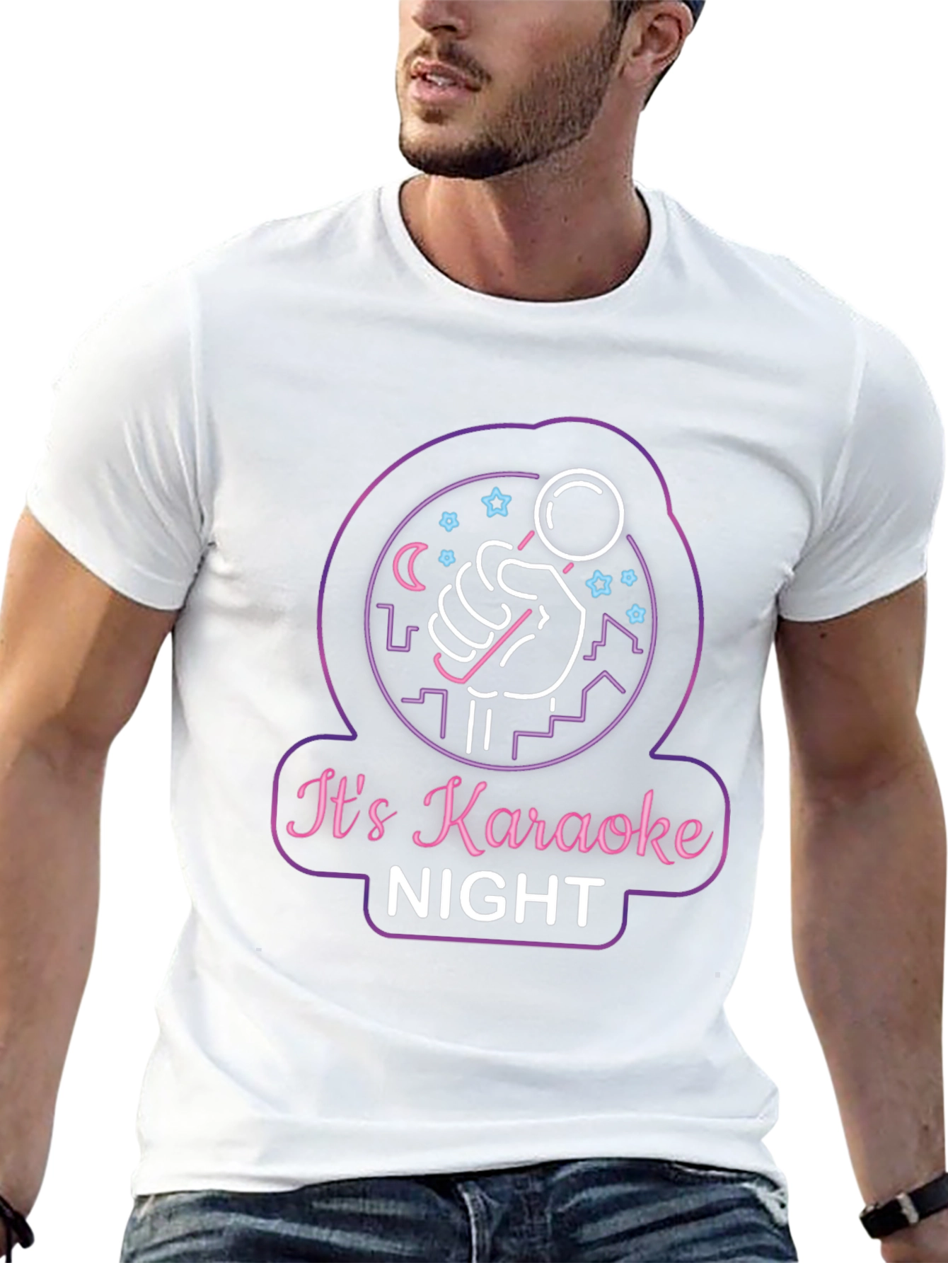 Karaoke Night Black T-Shirt