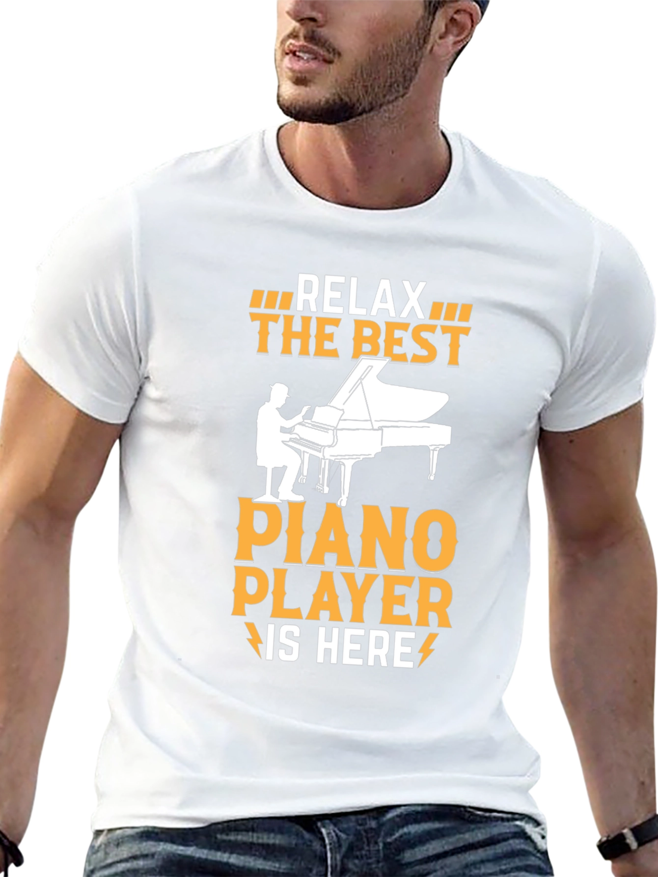 Relax The Best Piano Player Graphic T-Shirt