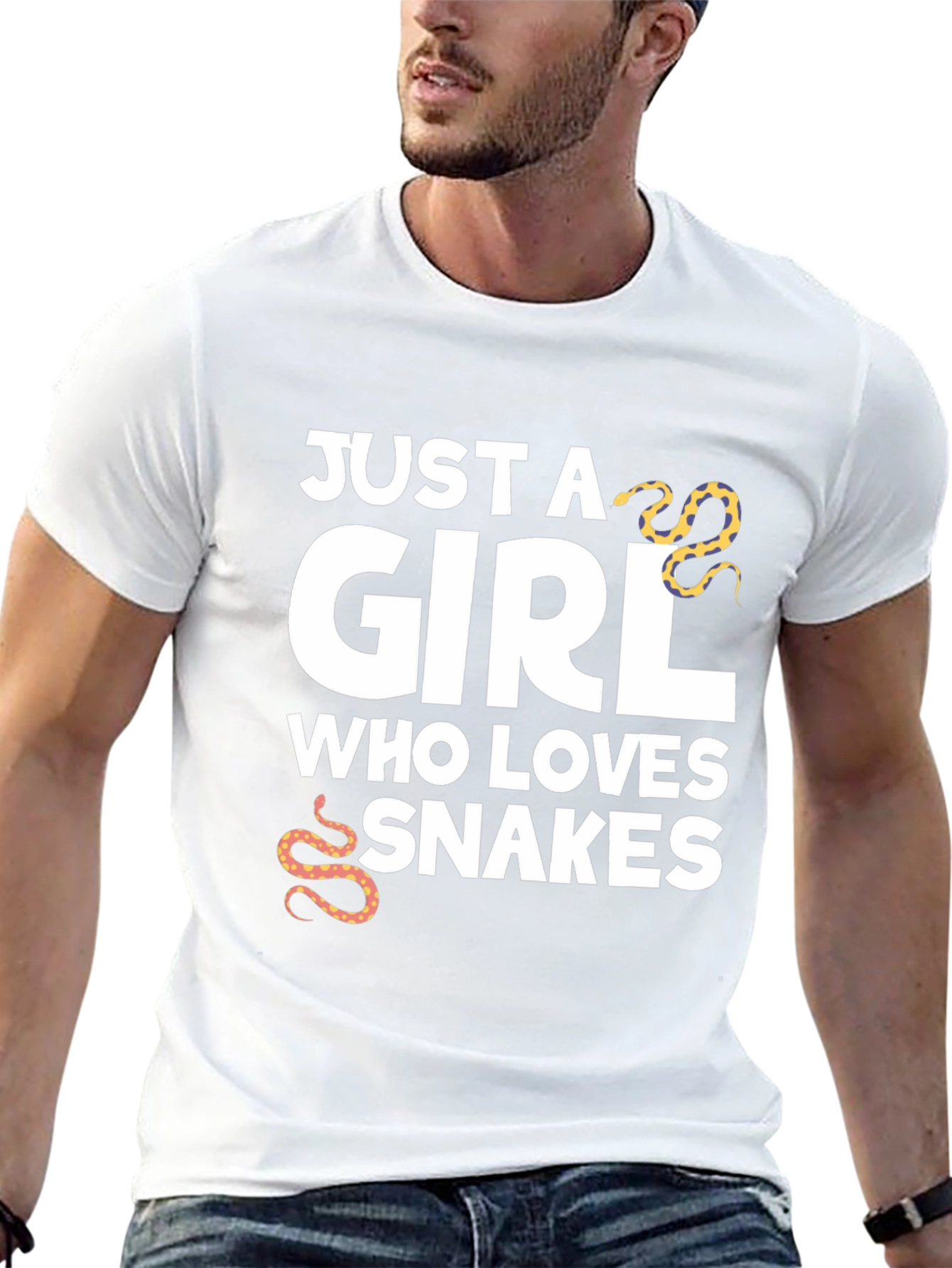 Just A Girl Who Loves Snakes Graphic T-Shirt