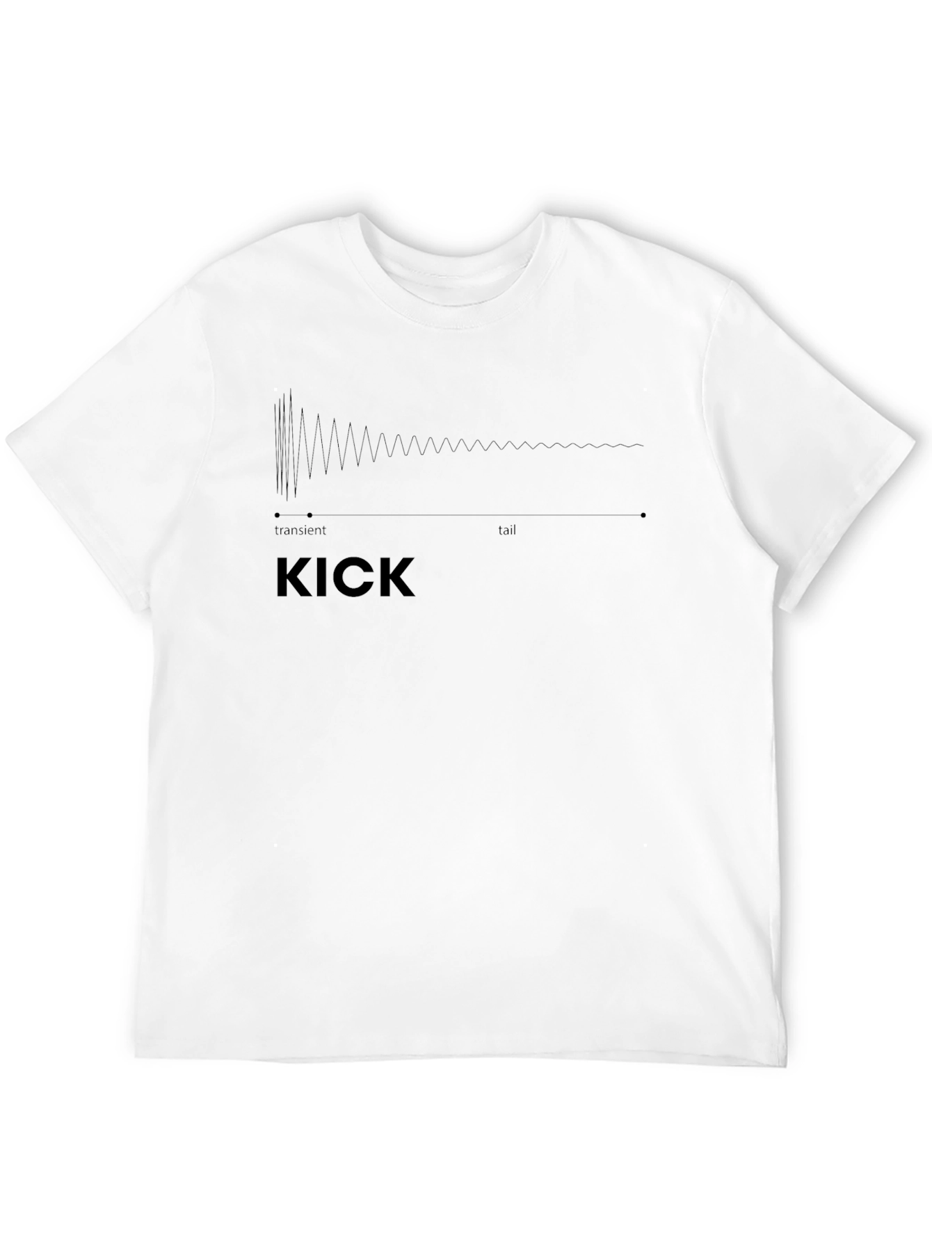 KICK Sound Wave Graphic Tee - Musician T-Shirt