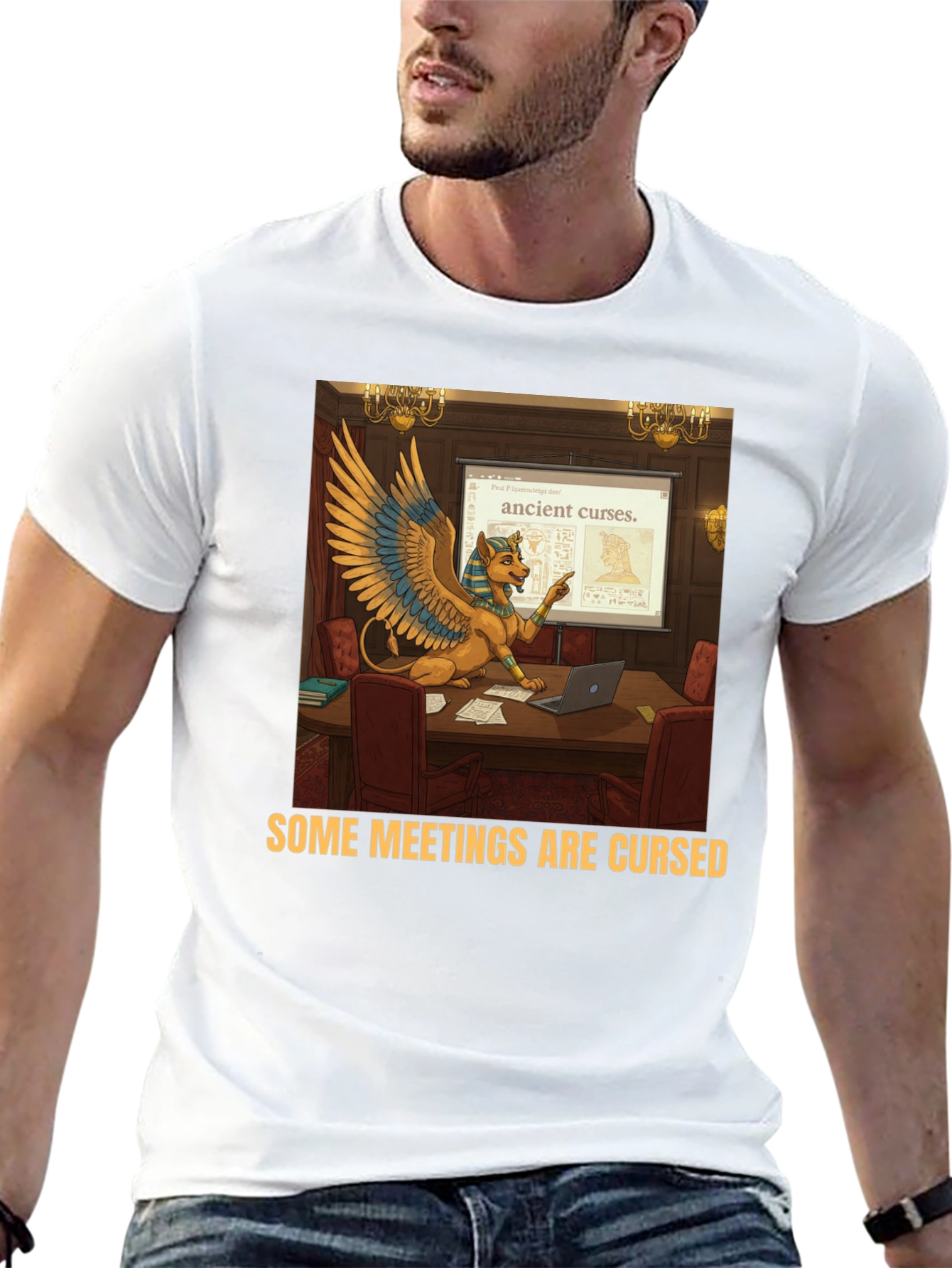 Some Meetings Are Cursed Funny T-Shirt