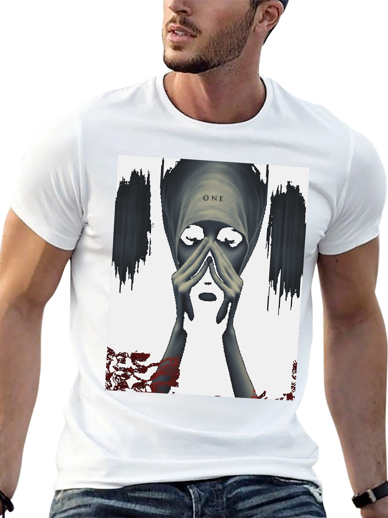 One Graphic Black T-Shirt