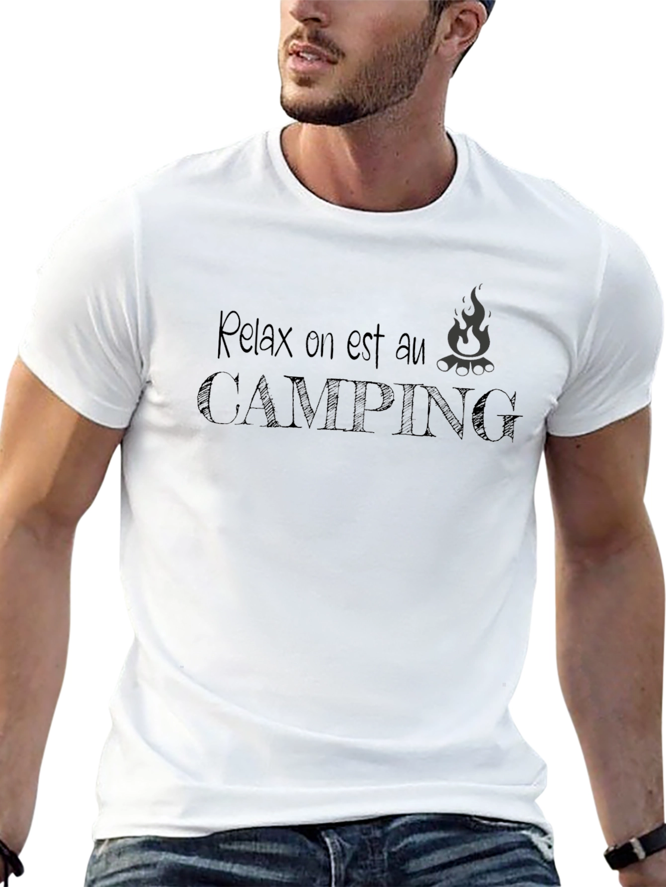 Relax Camping Tee - Black T-Shirt