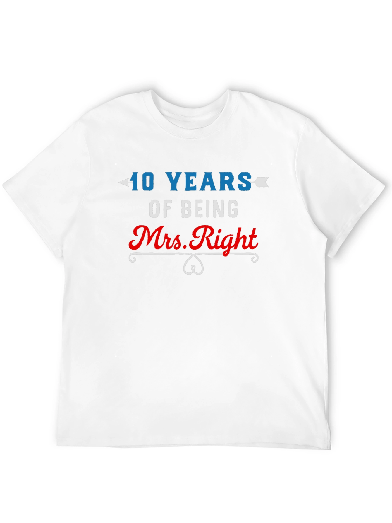 40 Years Mrs. Right Anniversary T-Shirt