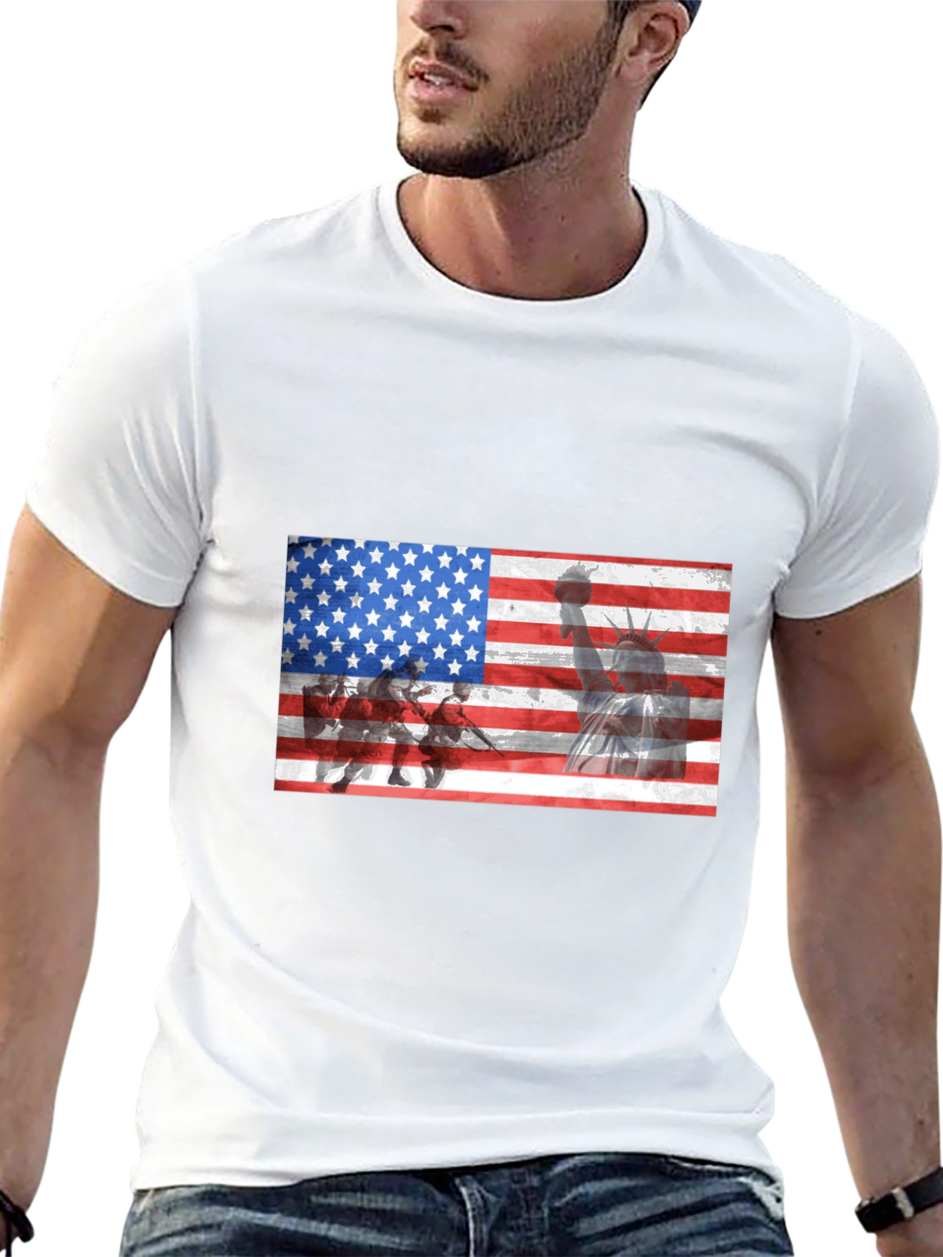 USA Flag Graphic T-Shirt