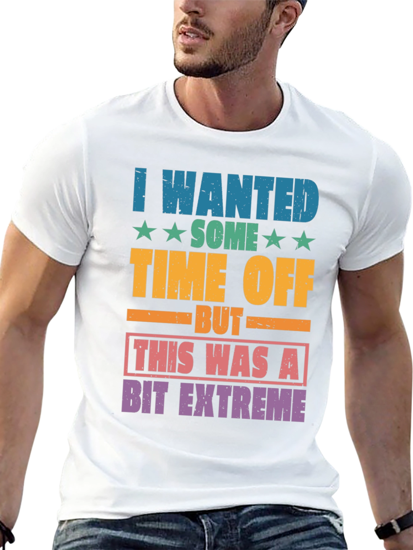 Funny Extreme Time Off Graphic T-Shirt