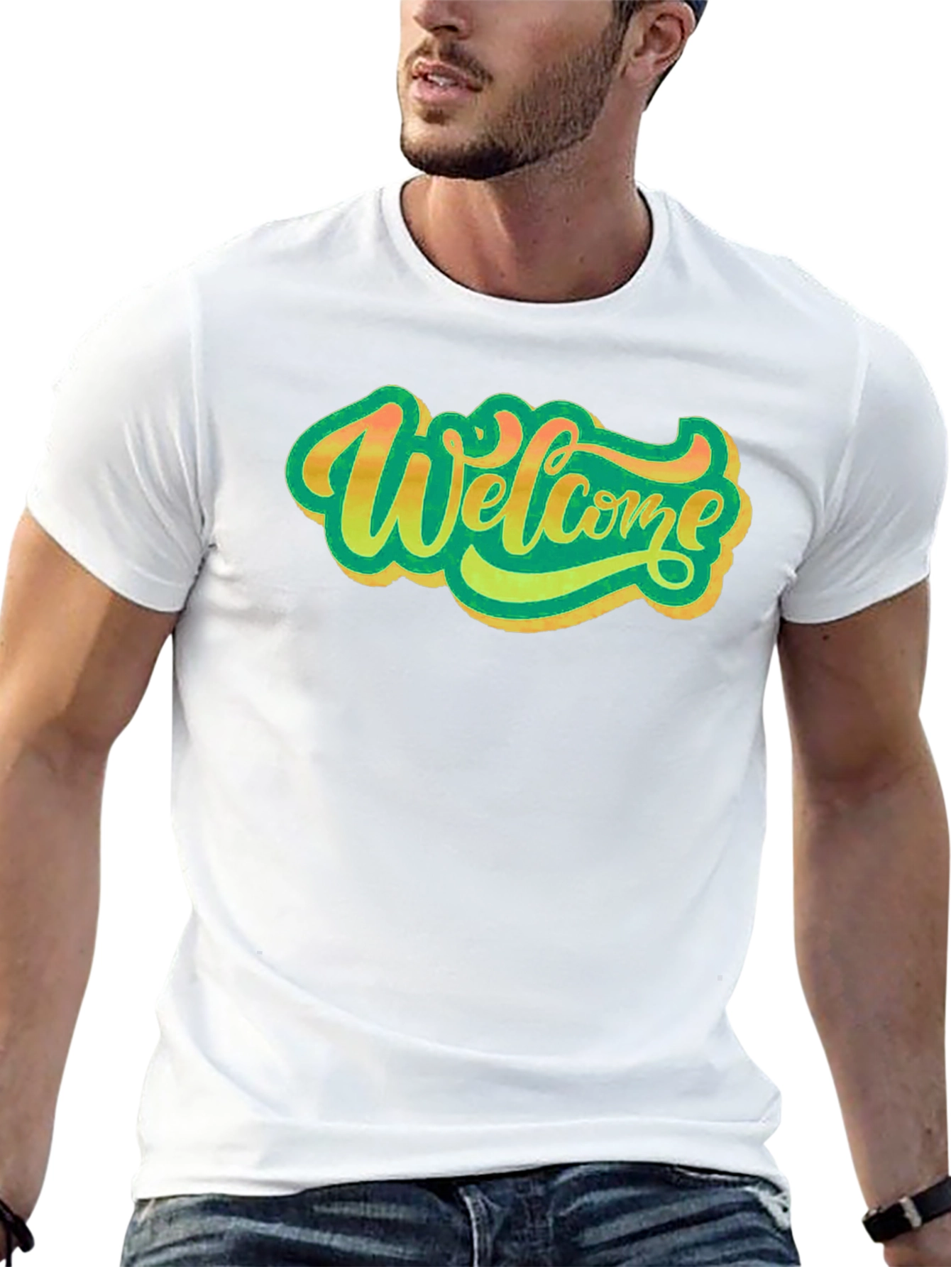 Welcome Graphic Black T-Shirt