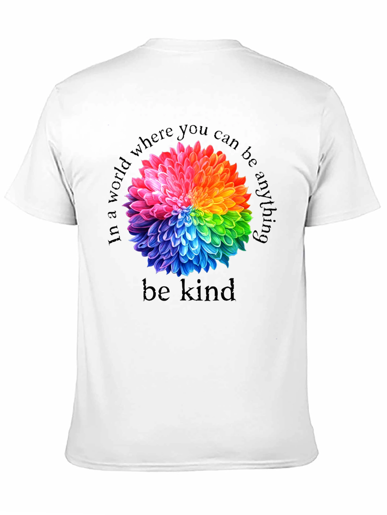 Rainbow Floral Kindness T-Shirt