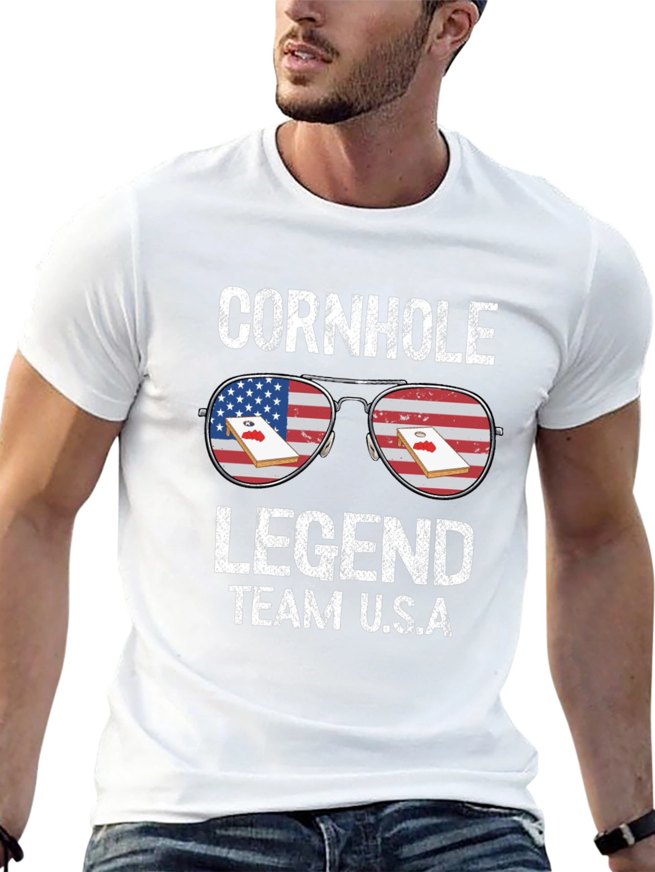 Cornhole Legend Team USA T-Shirt