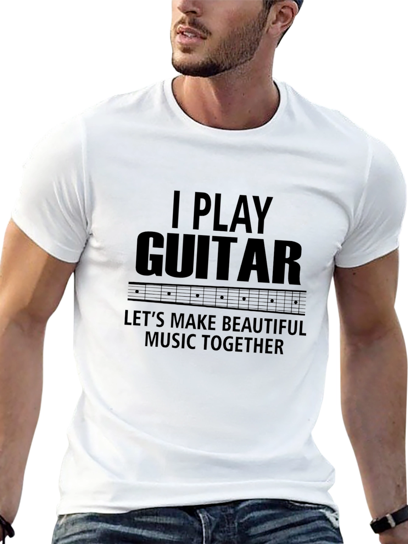 I Play Guitar Graphic Tee - Musician T-Shirt