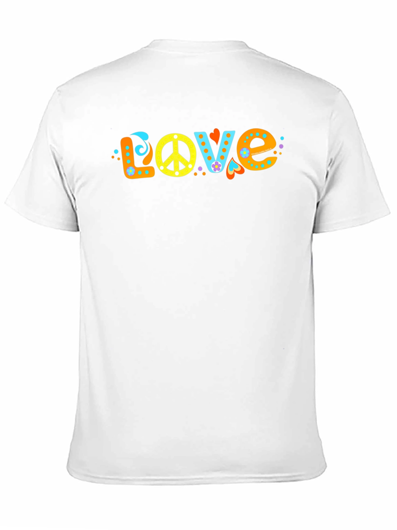 Retro Peace & Love T-Shirt - Groovy Hippie Style