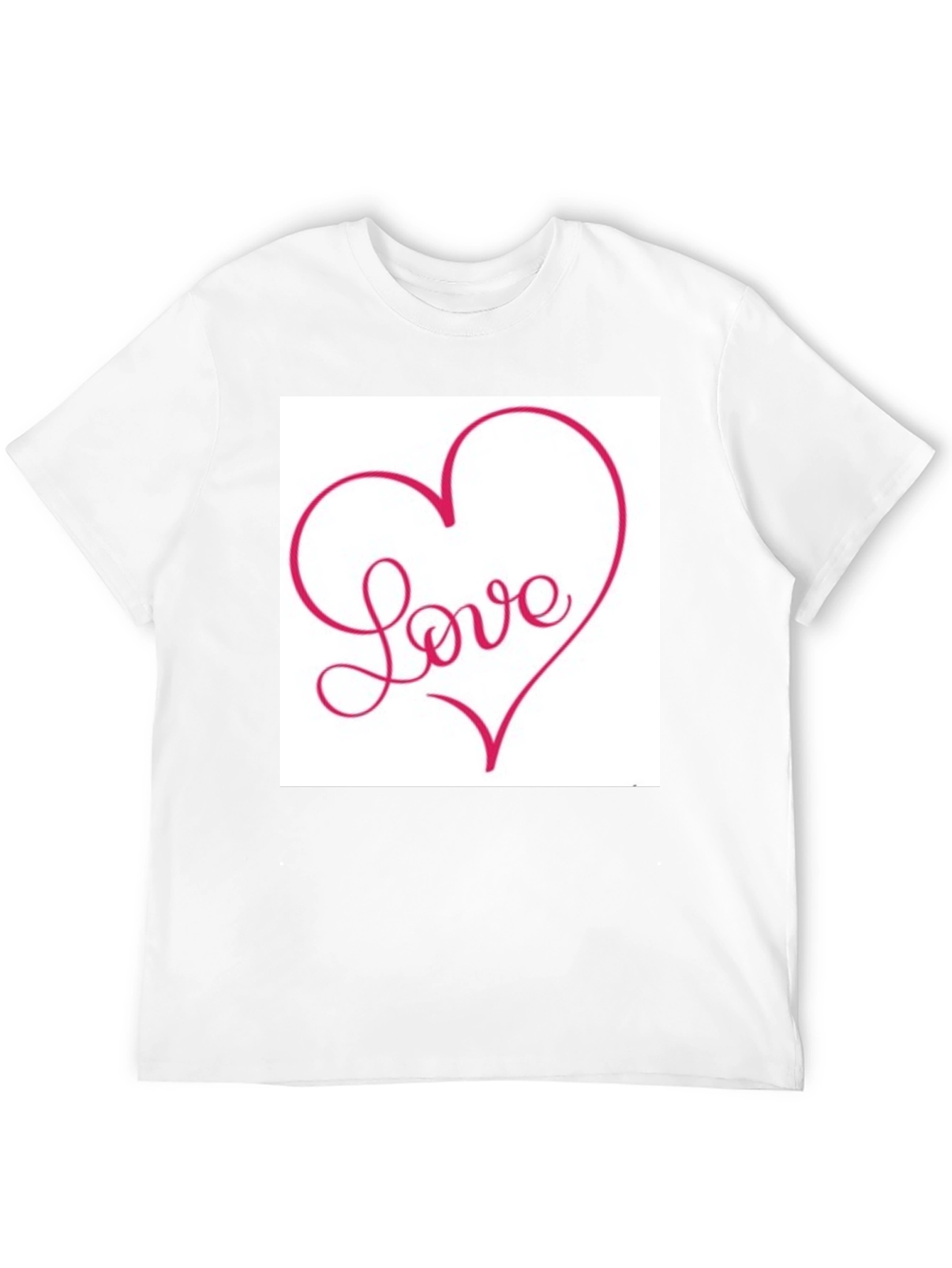 Love Heart Graphic Tee - Stylish Black T-Shirt