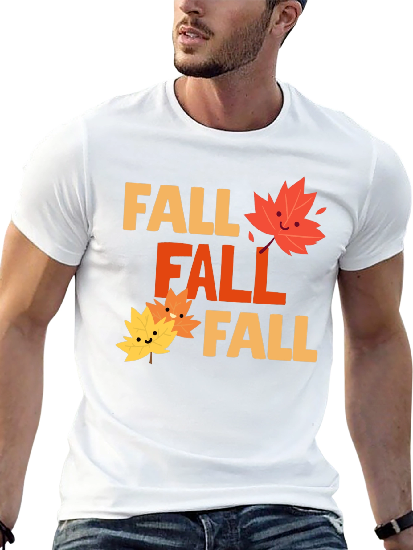 Festive Fall Graphic Tee - Black Cotton Blend Shirt