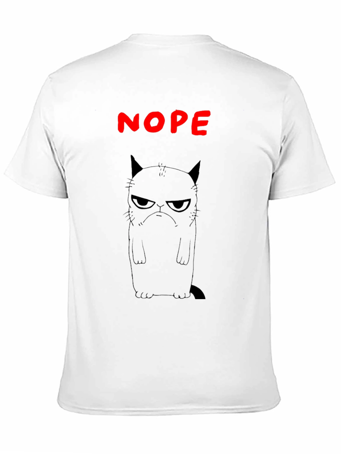 Grumpy Cat Nope Black T-Shirt