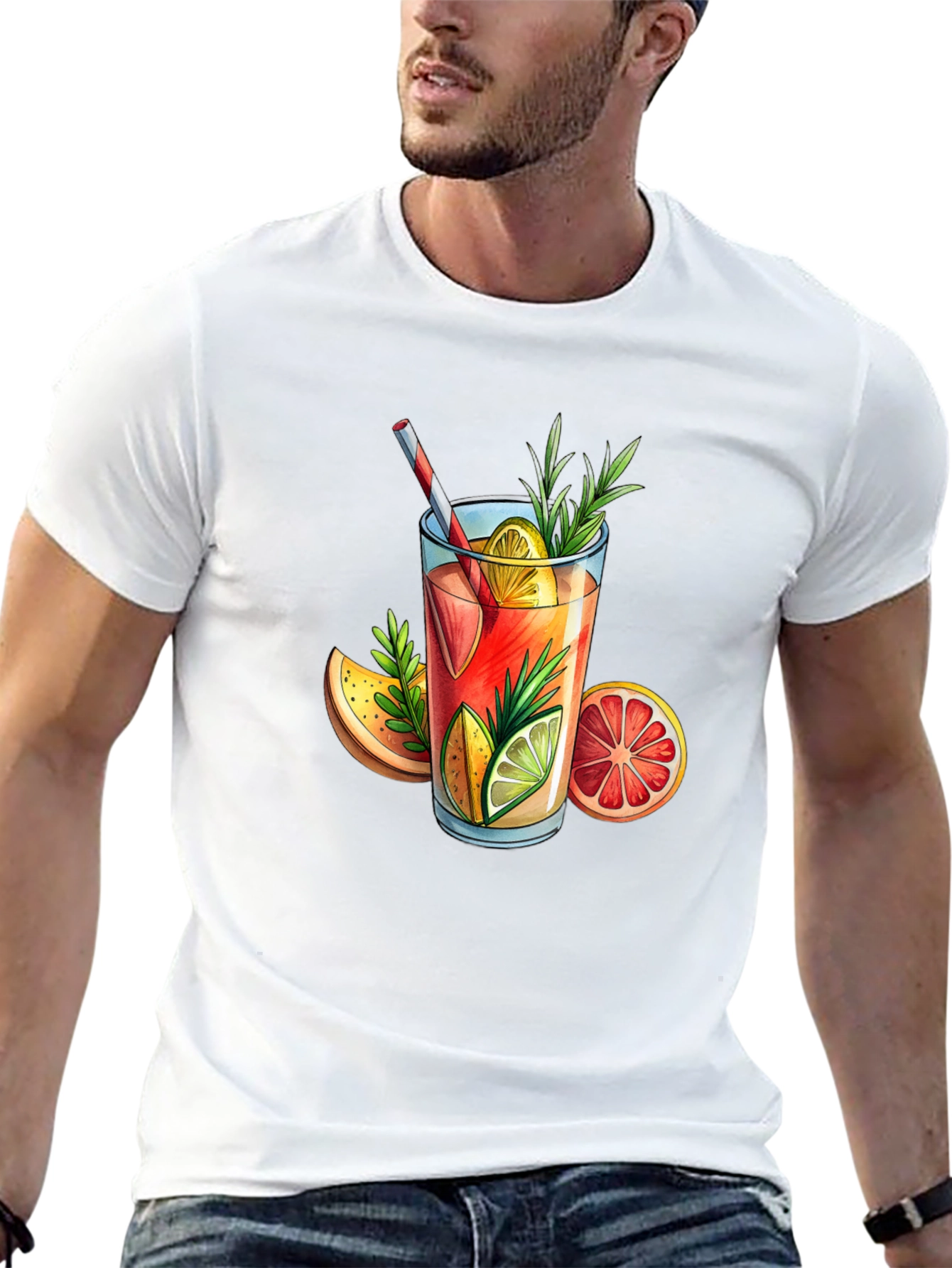 Citrus Cocktail T-Shirt - Stylish & Refreshing Design
