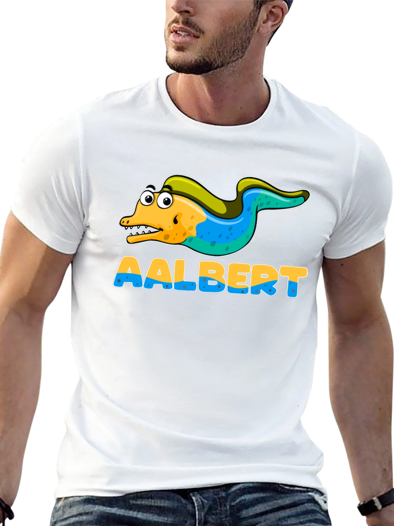 Aalbert Eel Cartoon Graphic T-Shirt