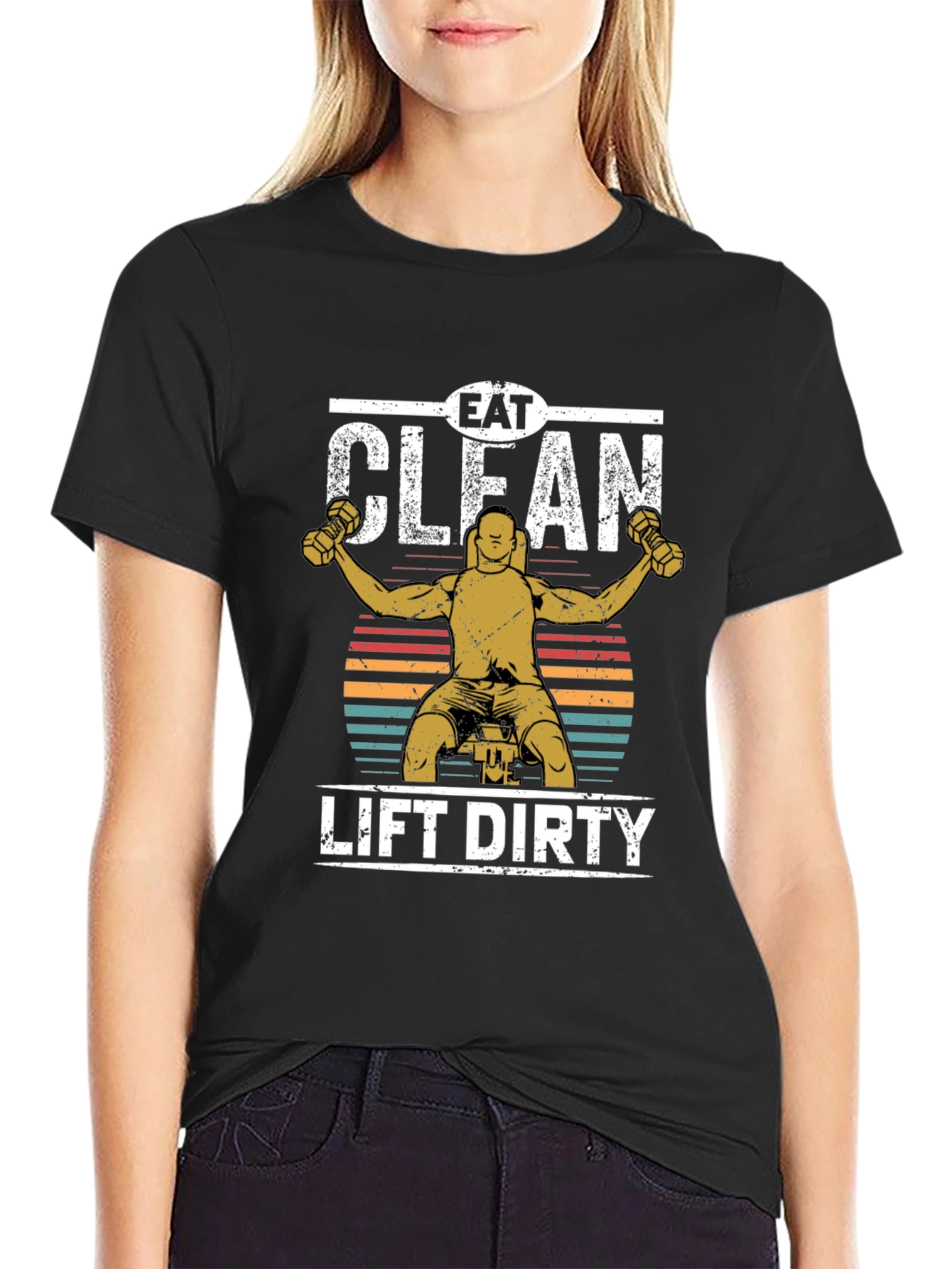 Eat Clean Lift Dirty Graphic Tee