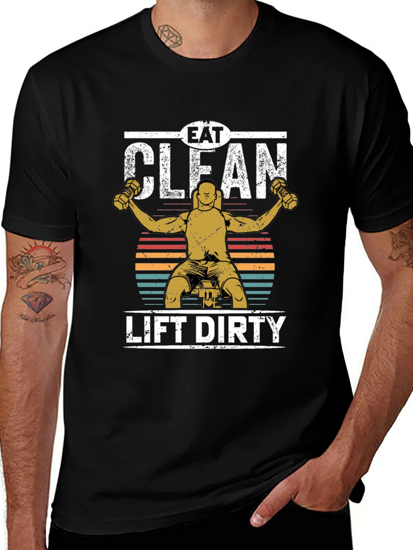 Eat Clean Lift Dirty Graphic Tee