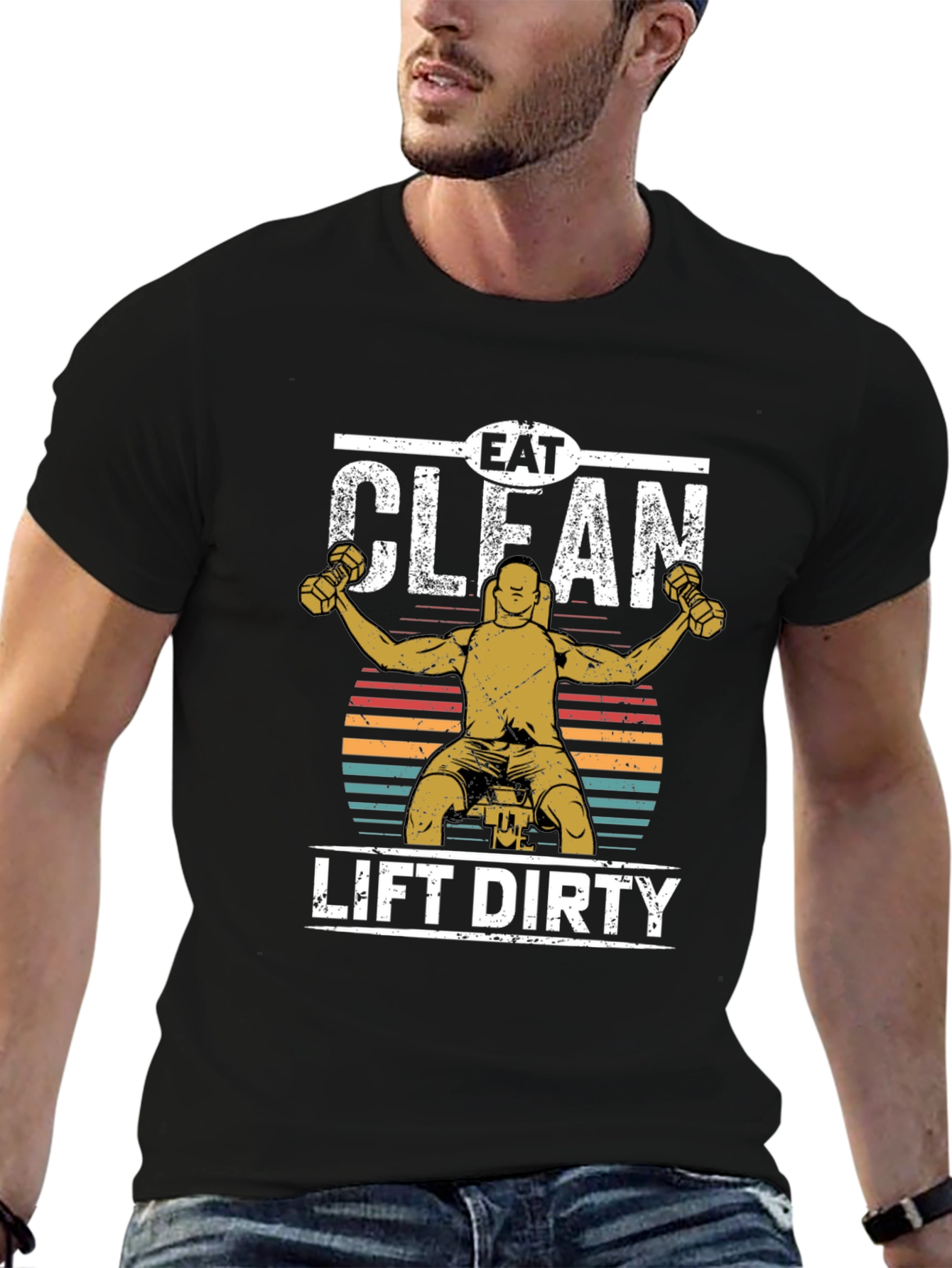 Eat Clean Lift Dirty Graphic Tee