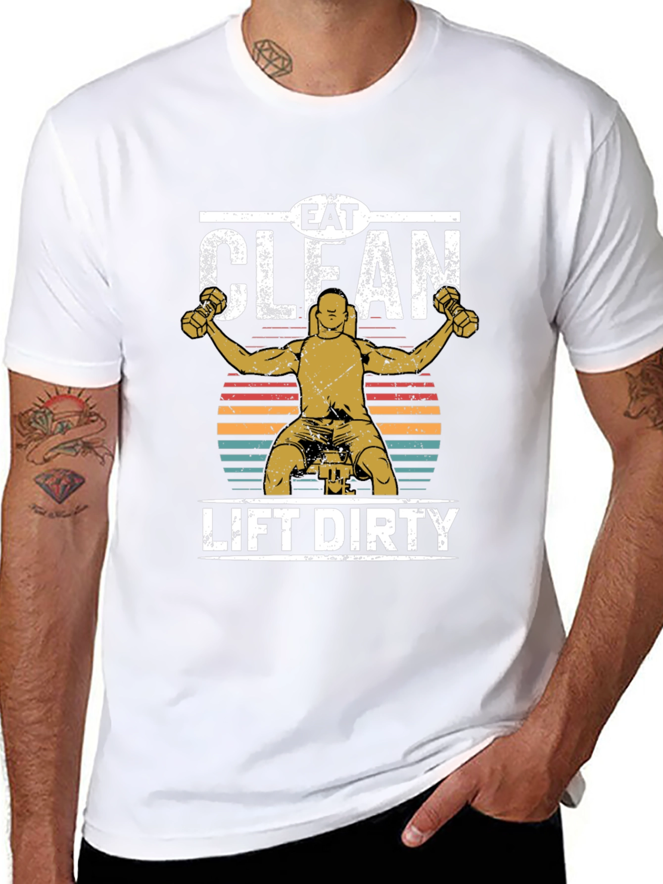 Eat Clean Lift Dirty Graphic Tee