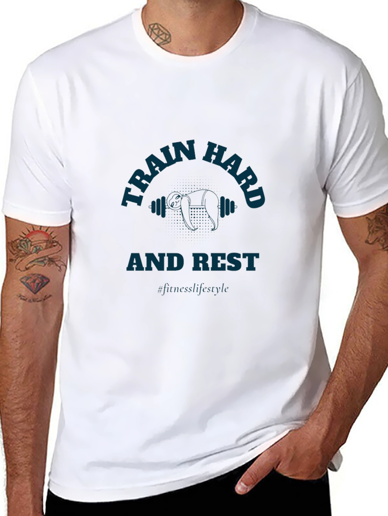 Train Hard Rest T-Shirt - Fitness Lifestyle Tee