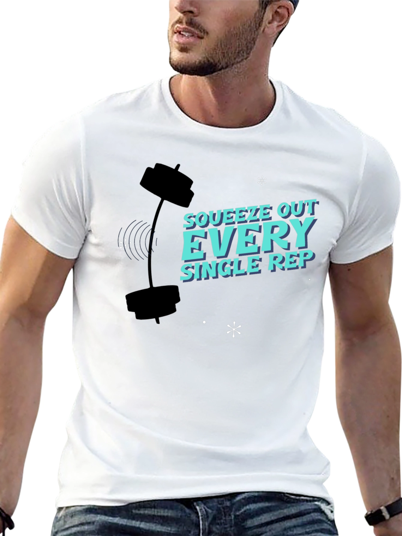 Squeeze Out Every Rep T-Shirt Gym Workout Apparel