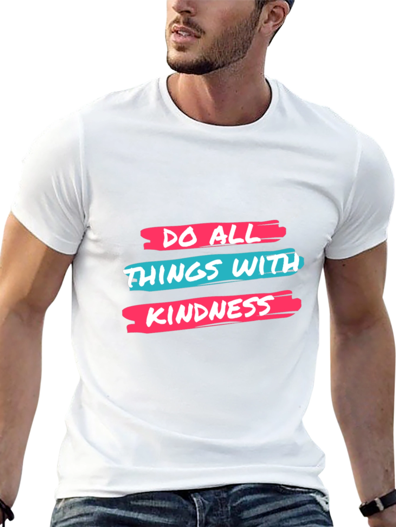 Kindness Graphic Tee - Black Cotton Blend