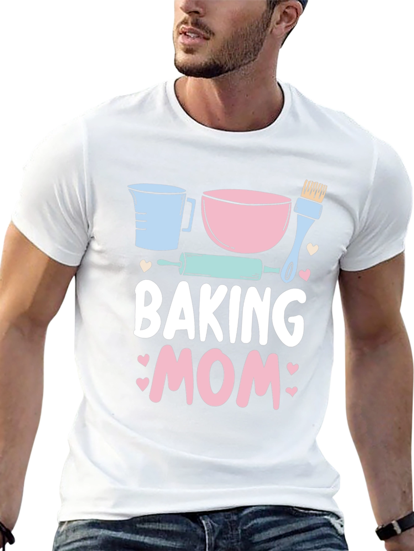 Baking Mom Graphic T-Shirt Cute Baking Design