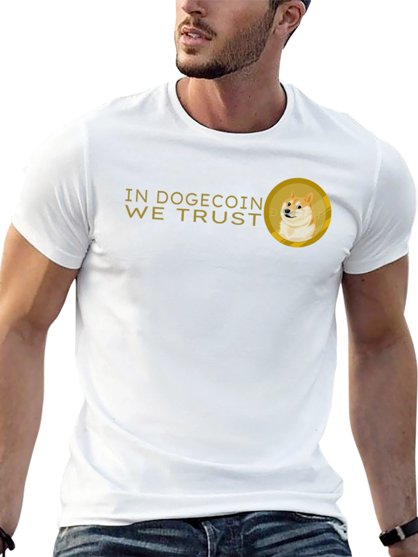 Dogecoin We Trust Black T-Shirt