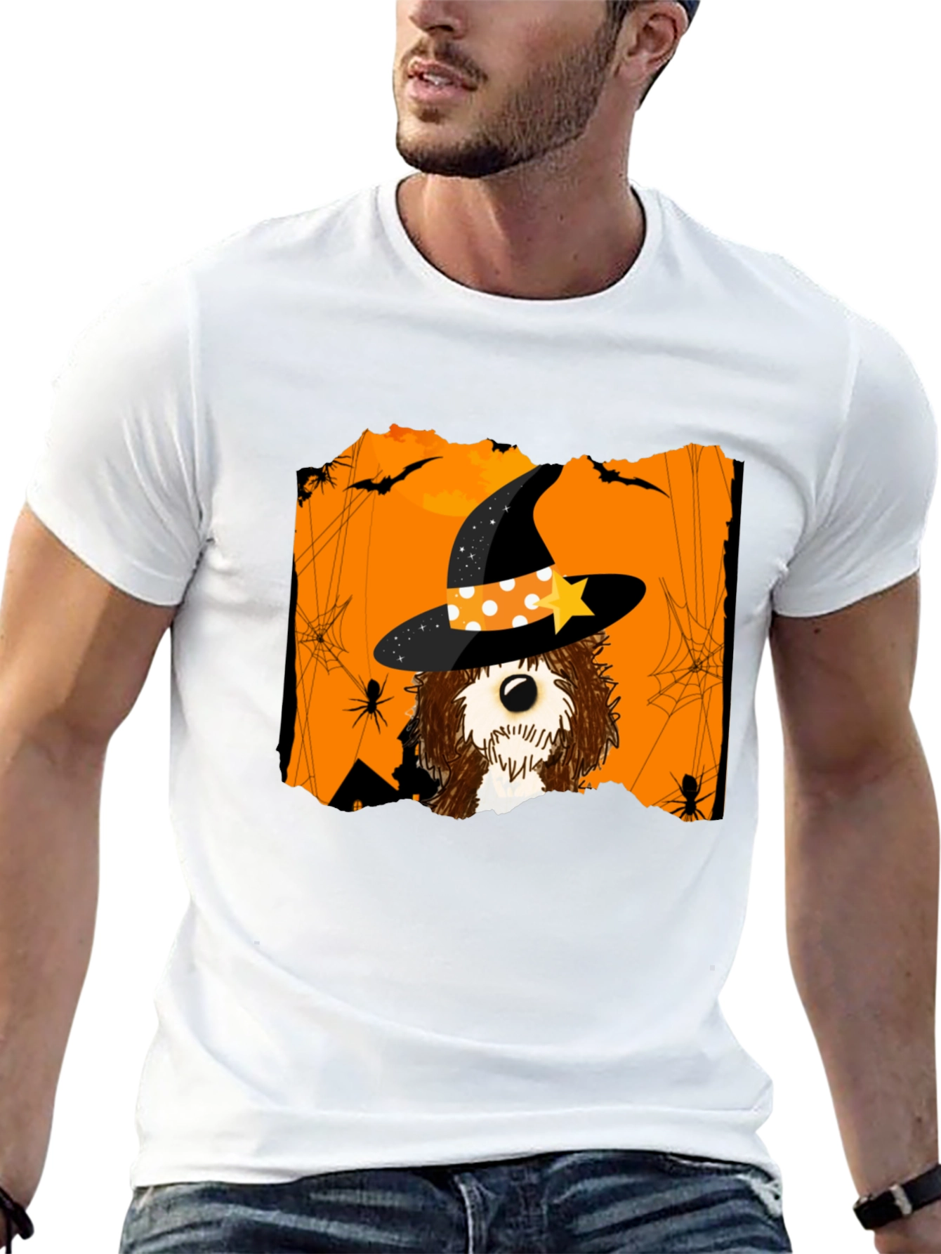 Halloween Witch Dog T-Shirt