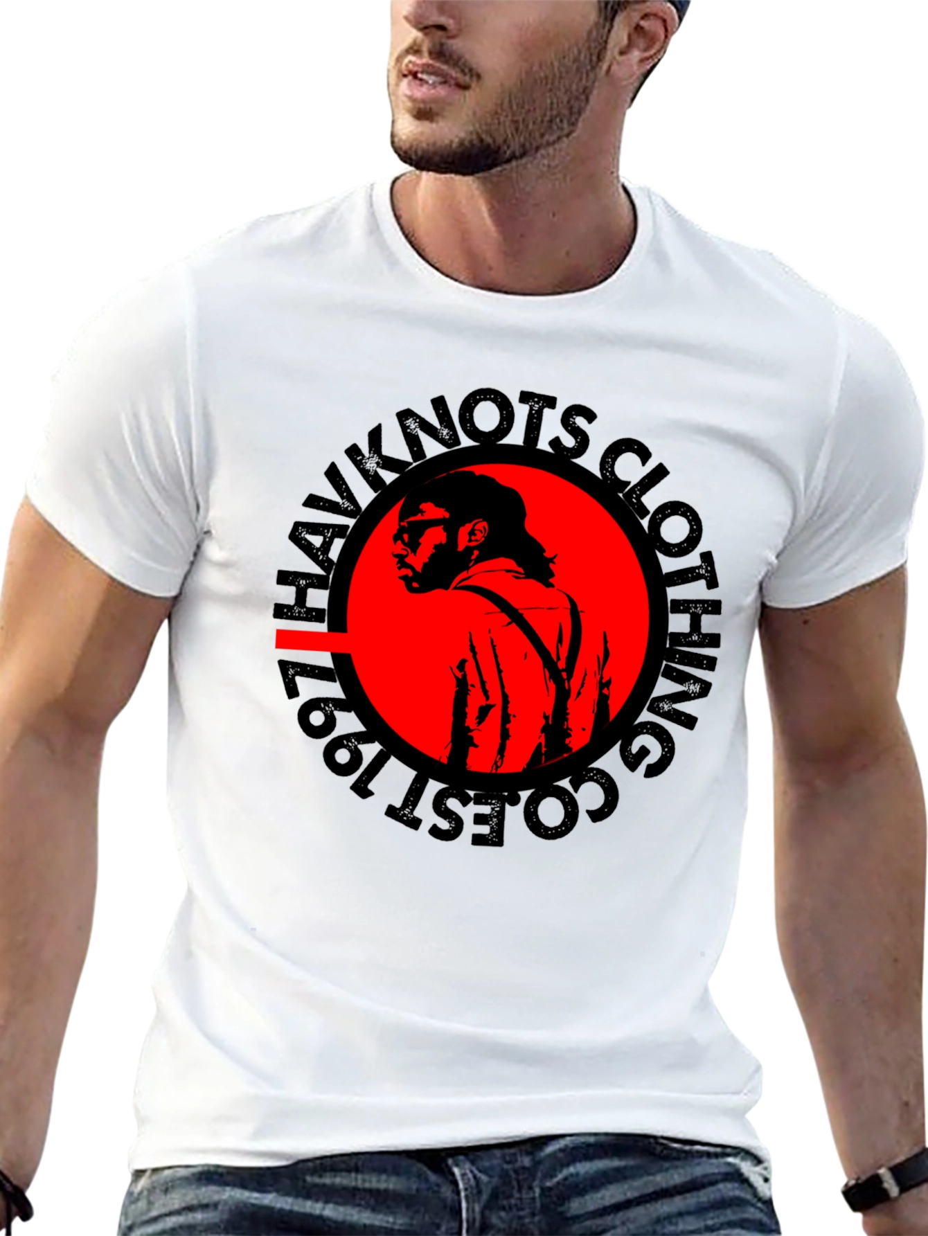 HavkKnots Clothing EST 1997 Black T-Shirt