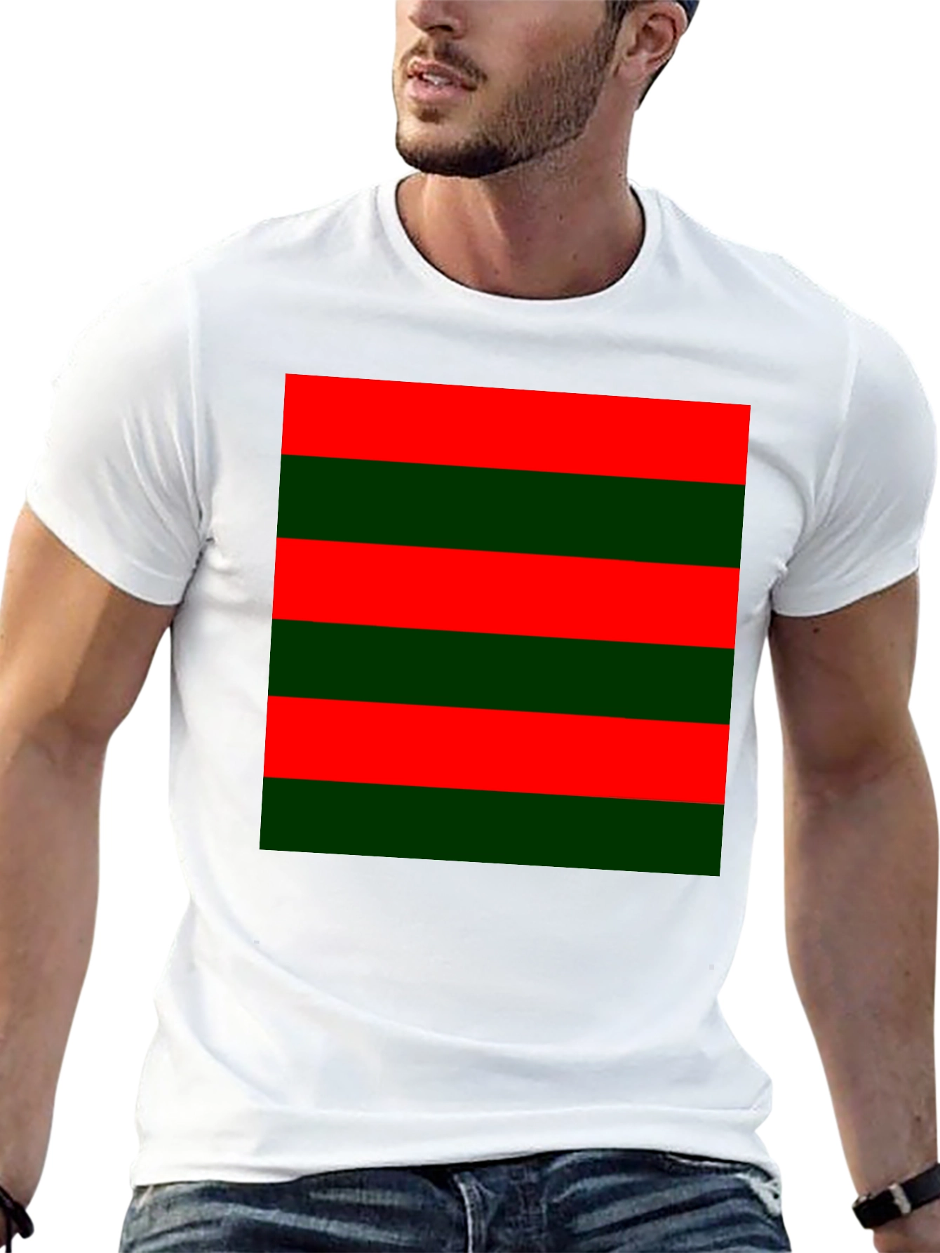 Striped Color Block Tee